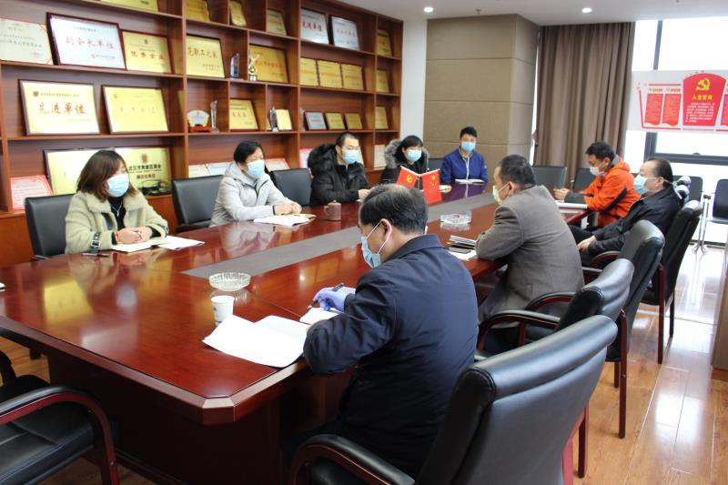 洪山区建设局李局长一行莅临青开公司 检查指导复工复产及疫情防控工作