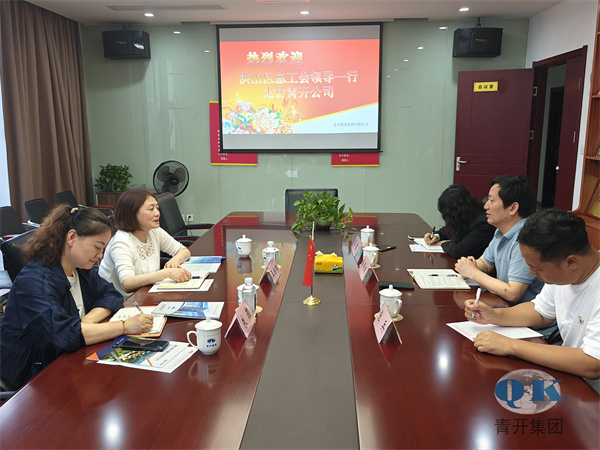 洪山区总工会深入青开集团走访交流